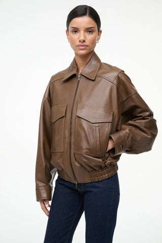 Staud Eugene Leather Jacket