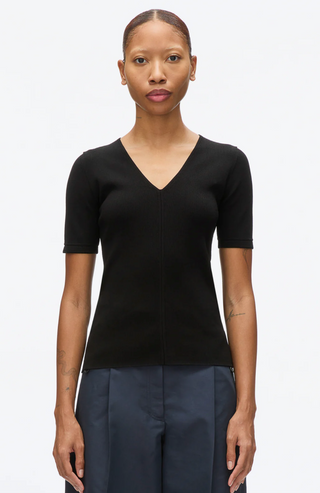3.1 Phillip Lim Compact Rib V-Neck Tee