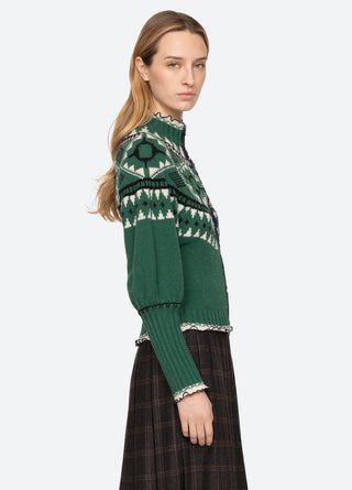 Sea Linea Zip Front Cardigan