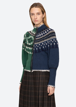 Sea Linea Zip Front Cardigan