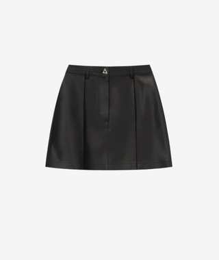 Aeron Rudens Leather Mini Skirt