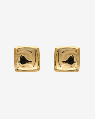Black Suede Studio Cube Earring