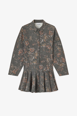 Ganni Floral Shirt Dress