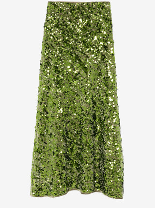 Ganni Velvet Sequin Maxi Skirt