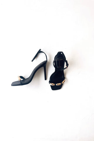 Black Suede Studio Willa Heel