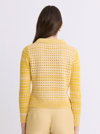 Matthew Bruch Knit Mesh Cardigan