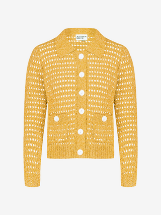 Matthew Bruch Knit Mesh Cardigan