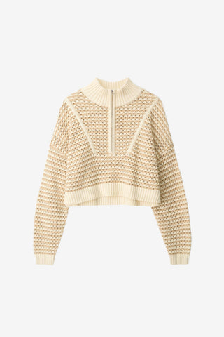 Staud Cropped Hampton Sweater