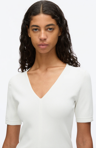 3.1 Phillip Lim Compact Rib V-Neck Tee
