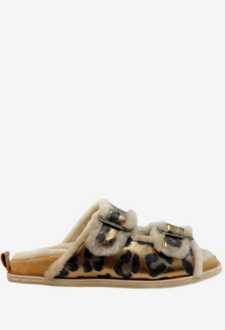 Forte Forte Leopard Buckle Sandal