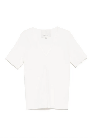 3.1 Phillip Lim Compact Rib V-Neck Tee
