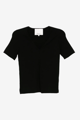 3.1 Phillip Lim Compact Rib V-Neck Tee