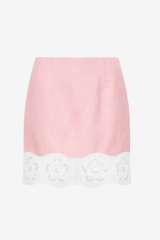 Staud Margaux Linen Skirt