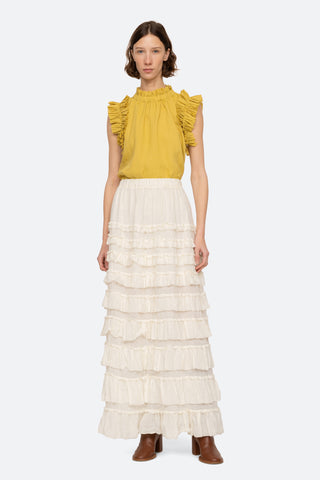 Sea Anise Flutter Sleeve Top