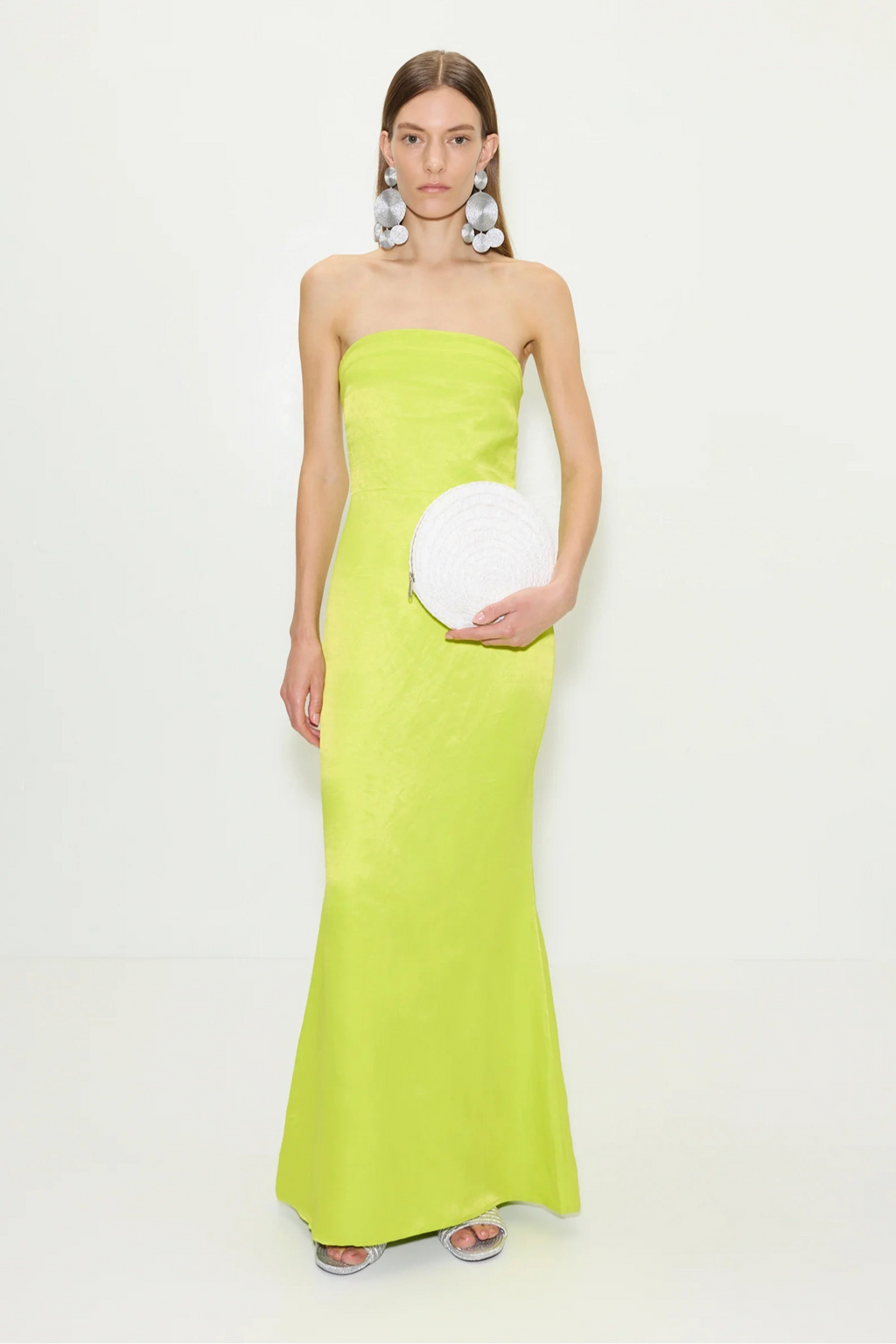 simon miller dress Simon Miller - Mona Crepe Dress in Green Stripe Combo