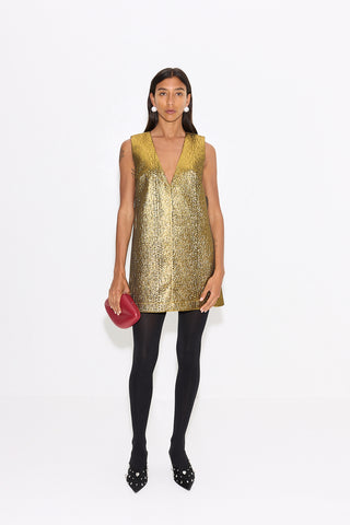 Simon Miller Fountain Metallic Mini Dress