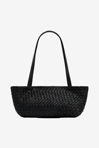 St. Agni Petit Woven Trapeze Bag