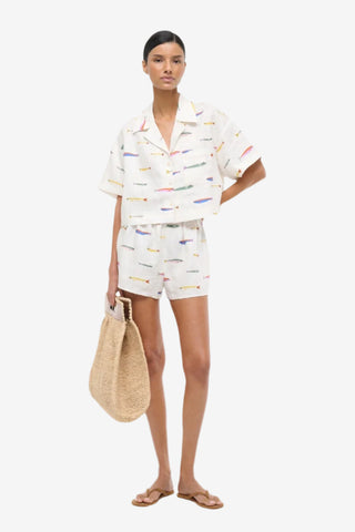 Staud Paddle Linen Short