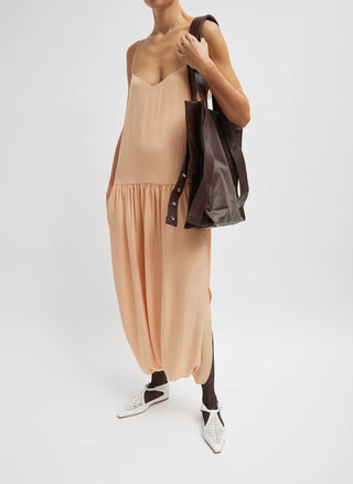 Tibi Acetate Strappy Jalouise Dress