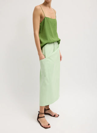 Tibi Bio Twill Riding Skirt