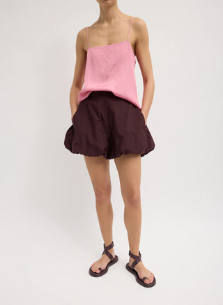 Tibi Nylon Bubble Short