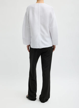 Tibi Plisse Hinged Top