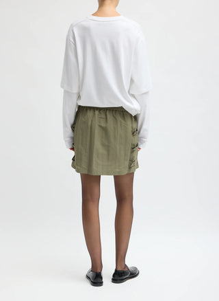 Tibi Techy Twill Skirt