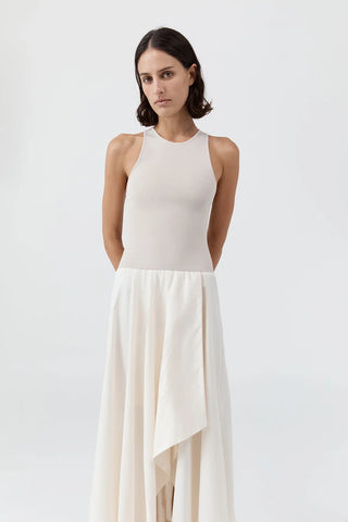 knit bodice dress Black Knit Bodice Asymmetrical Dress Rocha