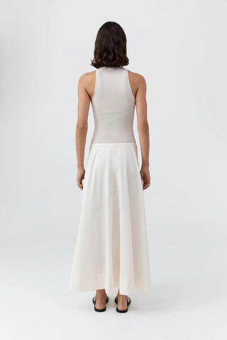 St. Agni Knit Bodice Asymm Dress