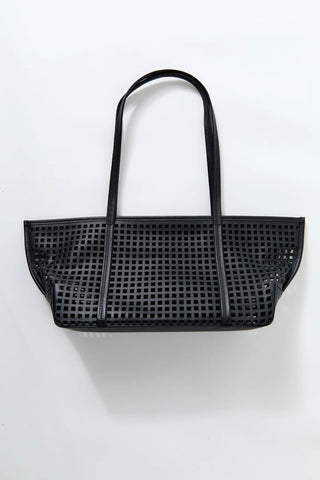 St. Agni Perforated Slim Bateau Tote