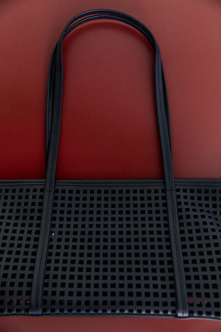 St. Agni Perforated Slim Bateau Tote