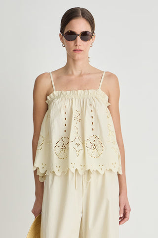 Apiece Apart Embroidered Cami Top