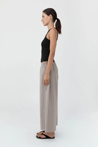 St. Agni Cropped Drawstring Pant