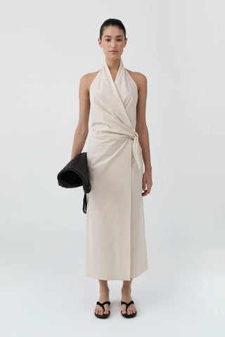 St. Agni Halter Wrap Dress
