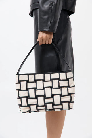 St. Agni Border Woven Mini Tote