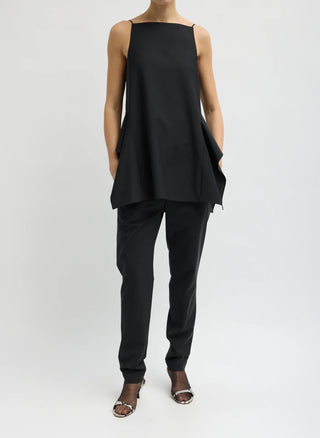 Tibi Wool Side Drape Top