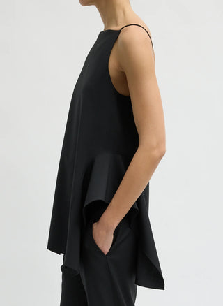 Tibi Wool Side Drape Top