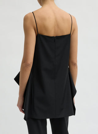 Tibi Wool Side Drape Top