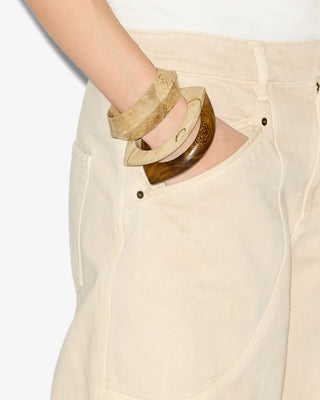 Isabel Marant Wood Eye Bracelets