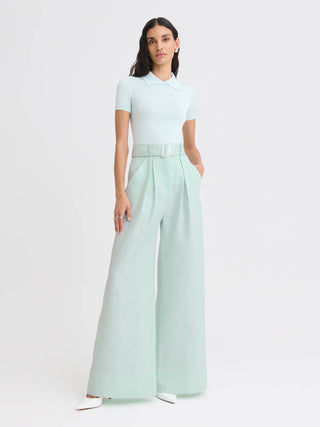 Matthew Bruch Wide Leg Pleated Pant