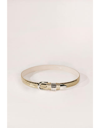 Déhanche Hollyhock Mirror Croco Belt