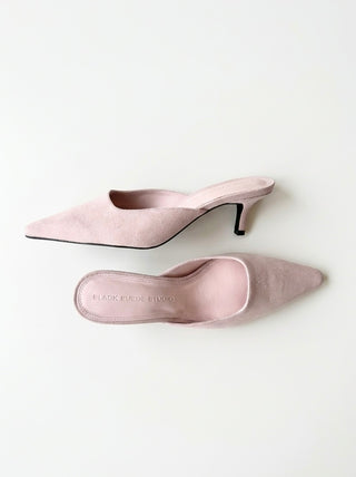 Black Suede Studio Riley Heel