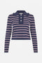 Navy Plum Stripe