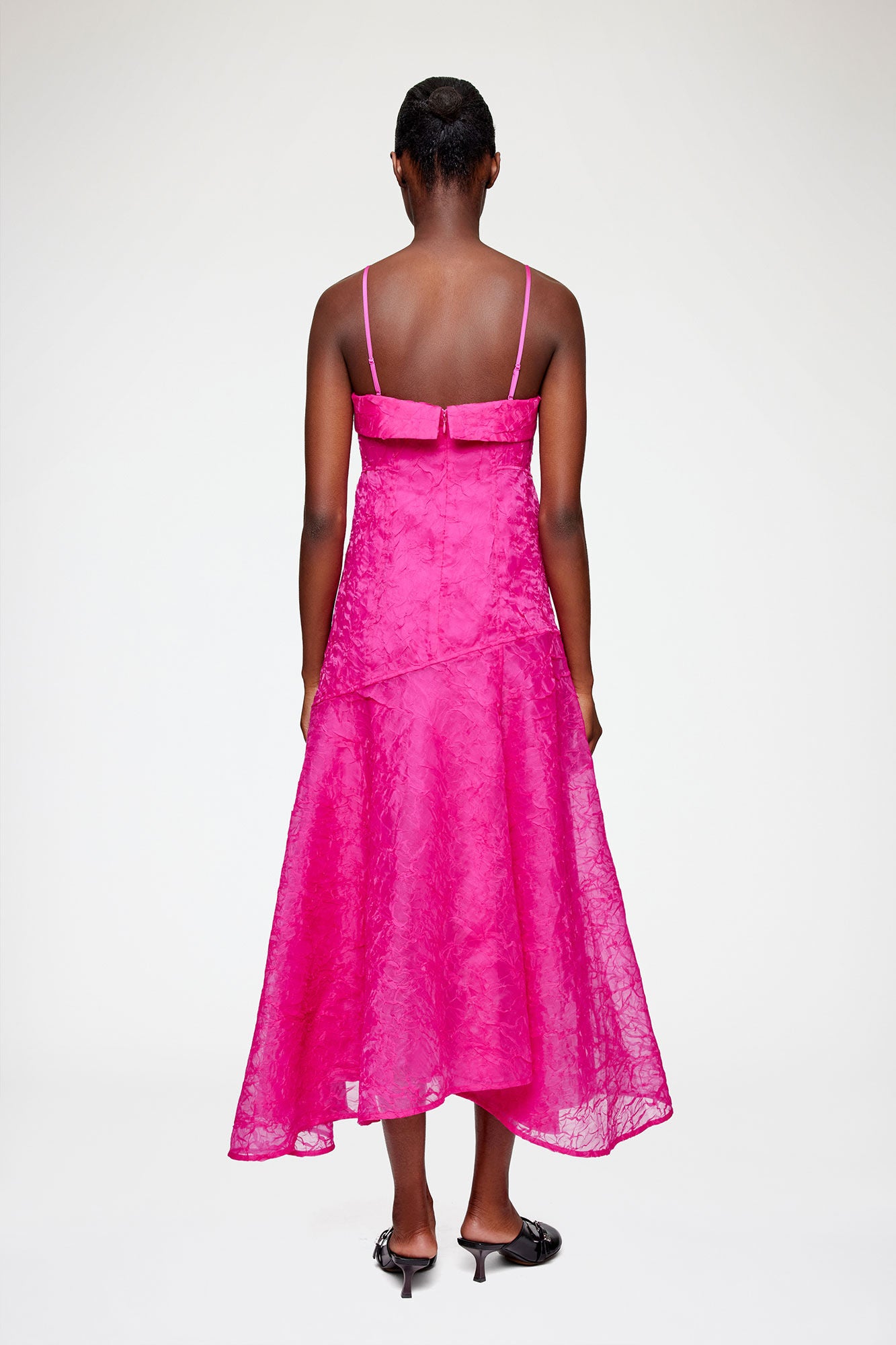 ganni technical organza dress GANNI Technical Organza Corset Dress