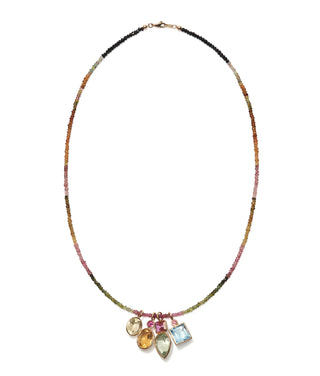 Lizzie Fortunato Stacked Teardrop 14k Gold Necklace Charm