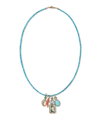 Lizzie Fortunato Rectangle Column 14k Gold Necklace