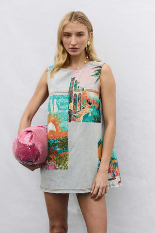 Aje Mae Denim Dress Aria Aje Mae Denim Dress Aria
