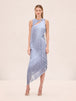 Blue Jacquard
