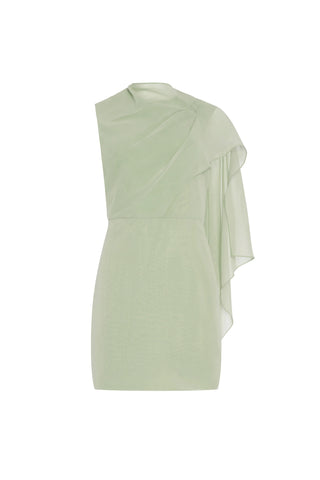 green leaf dress Off-White Palm Fan Midi Dress – ban.do main image 1
