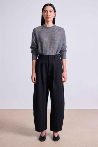 Apiece Apart Bari Linen Crop Trouser